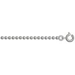 Bracelet argent maille boule - 2mm / 18cm