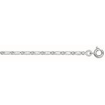 Bracelet argent maille figaro 1 + 1 - 2mm / 18cm