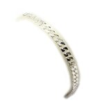 Bracelet argent maille gourmette 19 cm, 4 mm Bracelet argent maille gourmette 19 cm, 4 mm