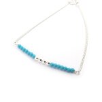 Bracelet argent  mineralia  turquoise