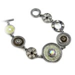 Bracelet cr�ateur  byzance  gris