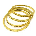 Bracelet créateur cunégonde doré (4 rangs) Bracelet créateur cunégonde doré (4 rangs)