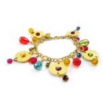 Bracelet créateur iphigénie fantaisie / multicolore / tutti frutti Bracelet créateur iphigénie fantaisie / multicolore / tutti frutti