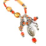 Bracelet cr�ateur  thalassa  orange