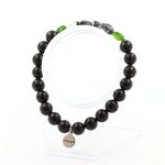 Bracelet diopside du br�sil + jaspe z�bre du br�sil + perles agate fabriqu� en france.