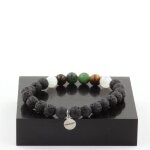 Bracelet epidote d'australie + selenite du maroc + oeil de tigre + fabriqu� en france.