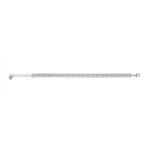 Bracelet femme - argent 925 - oxyde de zirconium - longueur : 18 cm
