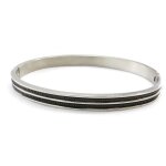 Bracelet homme peaceful acier ruthenium Bracelet homme peaceful acier ruthenium