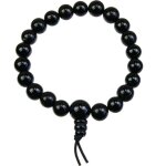 Bracelet mala tibtain - tourmaline noire