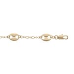 Bracelet plaqué or grain de café 18cm réglable Bracelet plaqué or grain de café 18cm réglable