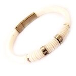 Bracelet silicone  coloriage  blanc