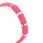 Bracelet silicone  coloriage  rose