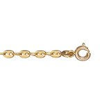 Bracelet très fine maille grain de café plaqué or Bracelet très fine maille grain de café plaqué or