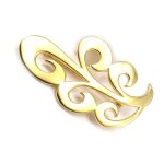 Broche plaqu or  chorgraphie