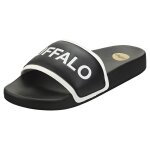 Sandales jola buffalo femme - noir blanc synthtique - 36