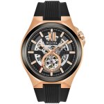 Bulova montre noir analogique hommes automatic 98a177