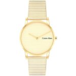 Calvin klein - montre femme timeless dor� 25100035 - jaune
