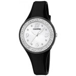Calypso trendy montre femme bracelet silicone noir k5567 / f