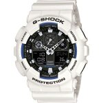 Casio montre blanc analogique - digital hommes g - shock ga - 100b - 7aer