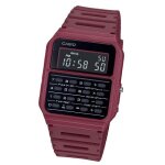 Casio montre rouge digital hommes casio collection vintage ca - 53wf - 4bef