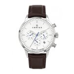 Certus montre homme acier cuir marron 611137 Certus montre homme acier cuir marron 611137