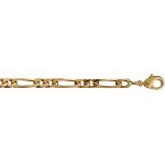 Chane 1 + 2 4mm 50cm plaqu or