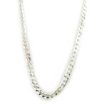 Chaine argent  maille gourmette fantaisie  55 cm 8 mm