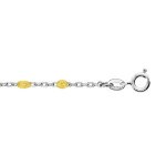 Chane cheville argent rhodi olives rsine jaune transparent 23 + 3cm