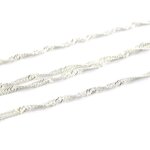 Chaine collier argent  singapour  40 cm 2 mm