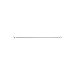 Chane femme 40 cm - maille forat rond - or blanc 18 carats - largeur 1. 90 mm