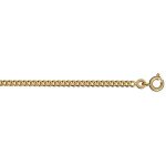 Chaine gourmette 2, 5mm 45cm plaqu or