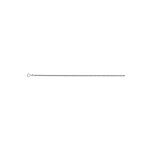 Chane homme 40 cm - maille gourmette diamante - or blanc 18 carats - largeur 1. 70 mm