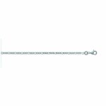 Chaine homme - argent 925 - cheval alterne 1 + 2 - largeur : 1, 8 mm - longueur : 55 cm