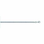 Chaine homme - argent 925 - chane gourmette - largeur : 2, 5 mm - longueur : 55 cm