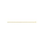 Chane mixte 40 cm - maille forat diamant - or 18 carats - largeur 2. 70 mm