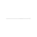 Chane mixte 40 cm - maille forat diamante - or blanc 18 carats - largeur 2. 45 mm