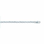 Chaine mixte - argent 925 - chane forat diamante - largeur : 3, 2 mm - longueur : 60 cm