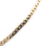 Chaine plaqu� or  haricot  45 cm 4. 2 mm