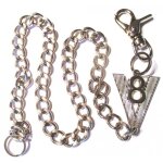 Chaine de portefeuille chrom logo moteur v8 rock roll usa