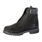 Timberland mens black premium 6 inch nubuck leather boots - 46