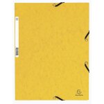 Chemise 3 rabats jaune - exacompta Chemise 3 rabats jaune - exacompta