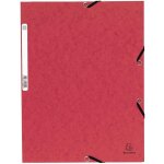 Chemise 3 rabats rouge - exacompta