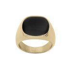 Chevalire acier et pvd jaune plateau rsine noire