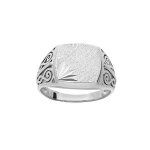 Chevalire argent platin 11 * 12 diamante