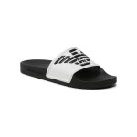 Claquette emporio armani slide eagle homme blanc - 40