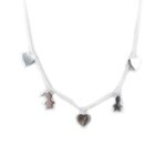 Collier argent  chor�graphie  love gar�on fille