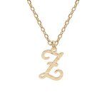 Collier argent et dorure jaune pendentif lettre anglaise z diamanté 40 + 4cm Collier argent et dorure jaune pendentif lettre anglaise z diamanté 40 + 4cm