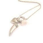 Collier argent love elixir quartz rose Collier argent love elixir quartz rose