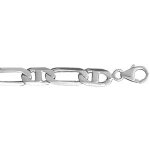 Collier argent maille marine alternée Collier argent maille marine alternée