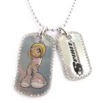 Collier créateur plaques militaires fashion victim Collier créateur plaques militaires fashion victim
